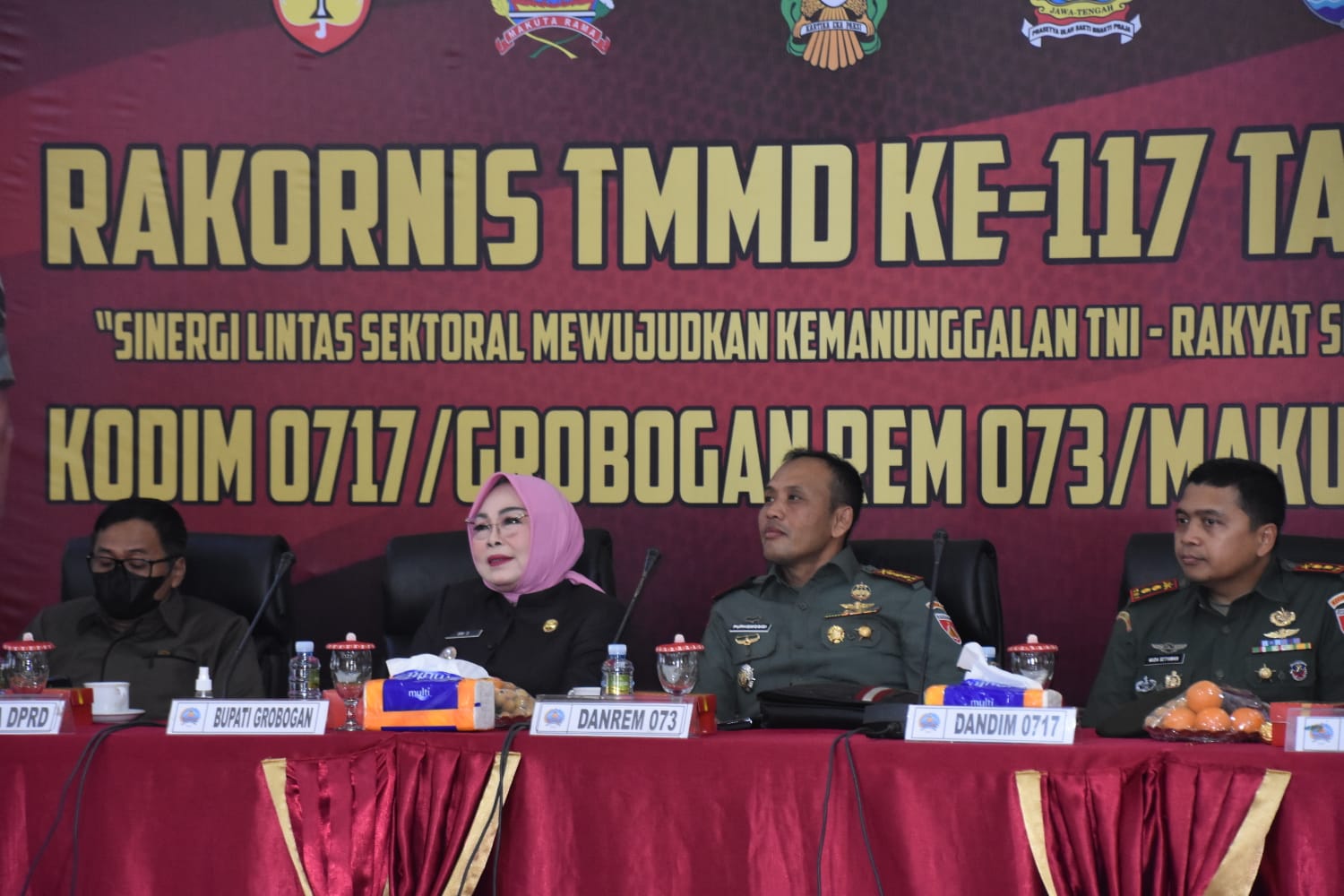 TMMD Ke-117, Danrem 073/Makutarama Bersama Forkopimda Grobogan Vicon Dengan Aster Kasad